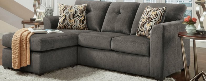 Luna Grey sofa chaise