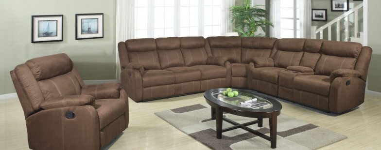 Image 0 of Chocolate Sectional