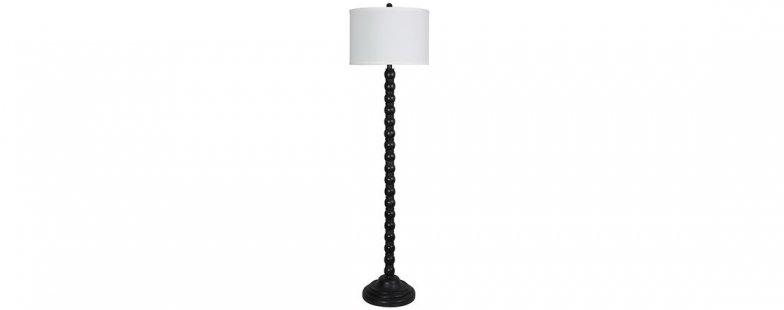 FH9164A-F Washed Black Floor Lamp