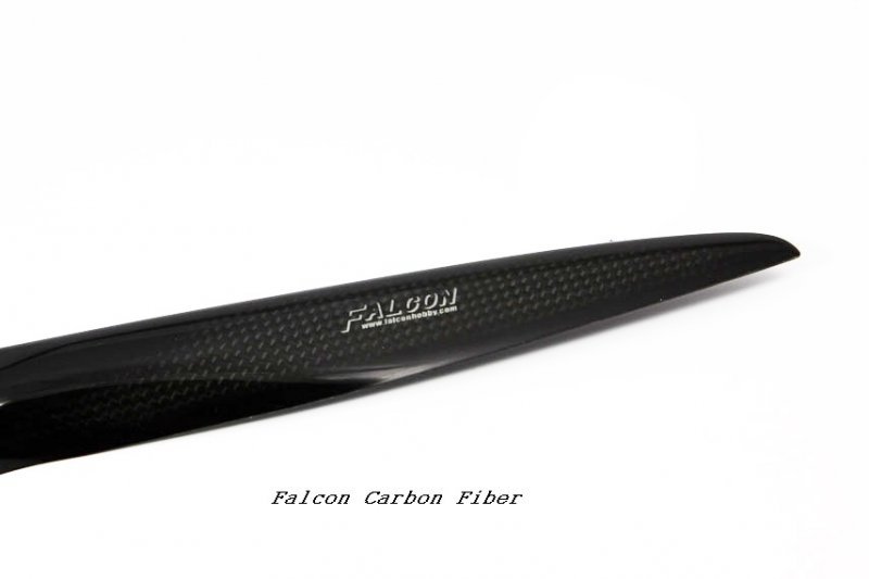 Image 4 of  Falcon Carbon Fiber 17x6 w/neoprene prop covers 