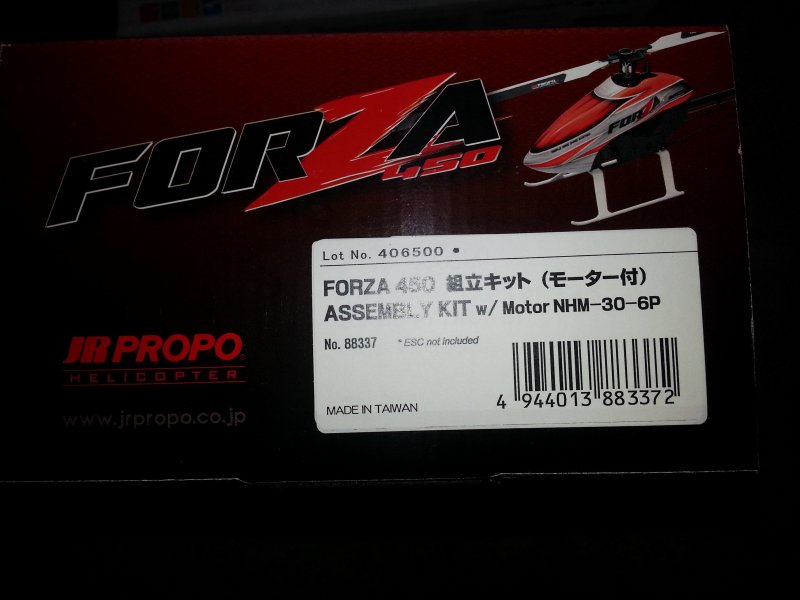 JR Forza 450 3D Kit w/Motor