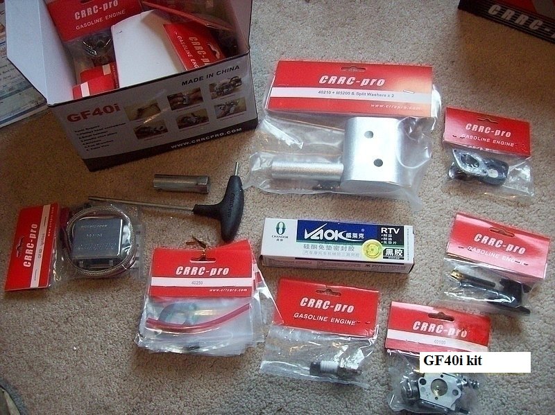Details about   RC GAS ENGINE  CRRC PRO GF40i Gasoline Engine Kit 40 cc walbro carb 