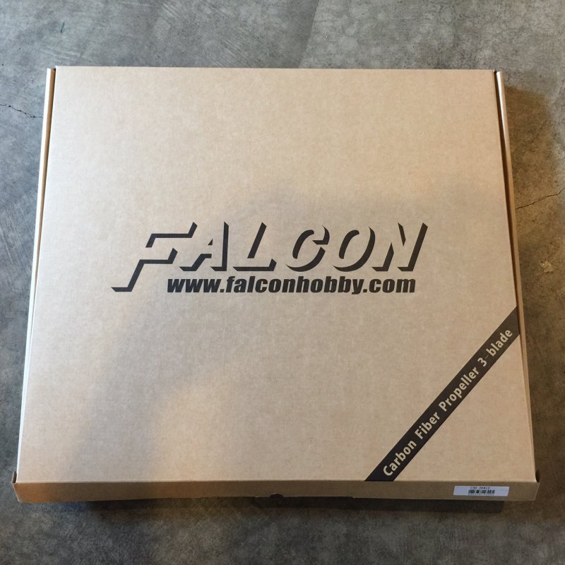 Image 3 of Falcon 25x12 3 Blade Carbon Fiber prop Gas 