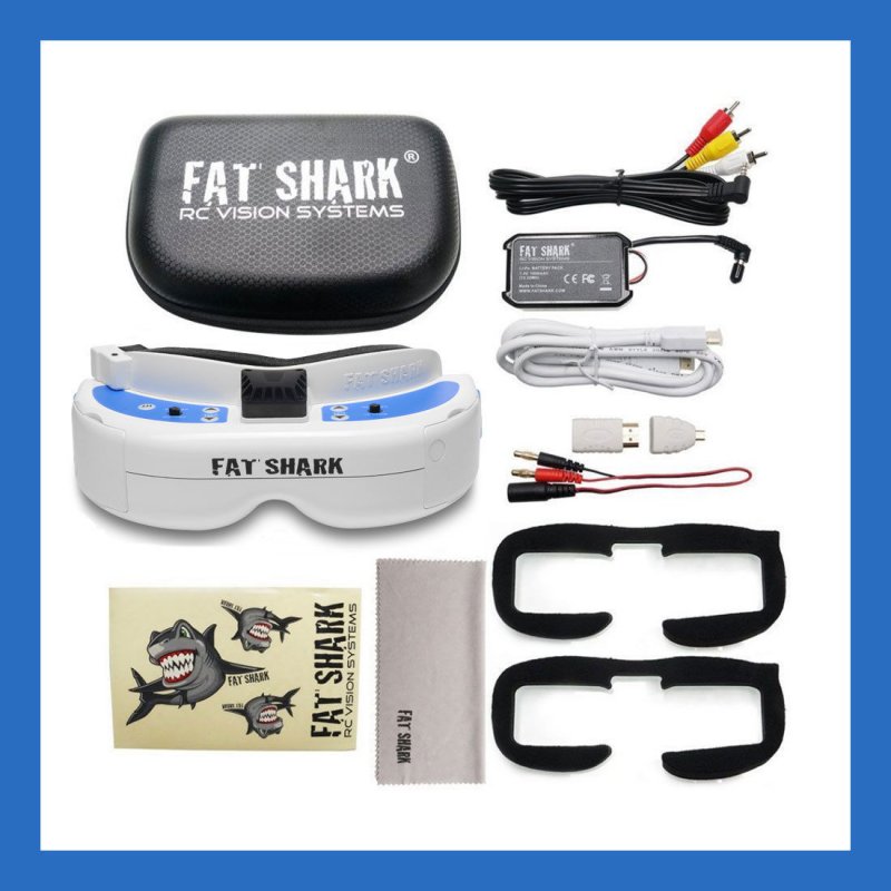 Image 8 of Fat Shark 1063 Dominator V3 Modular 3D FPV WVGA Goggles Headset 