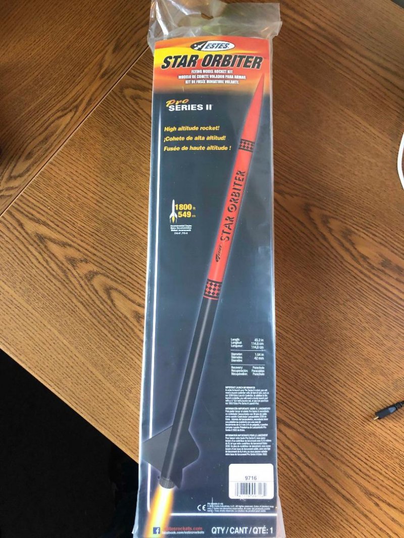 Estes Flying Model Rocket Kit Pro Series Star Orbiter  9716 