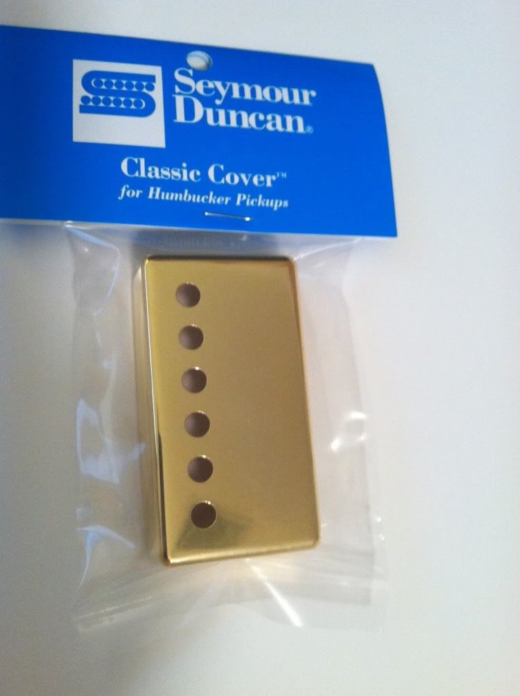 Image 0 of Seymour Duncan Classic Cover Gold Humbucker Pickup Cover