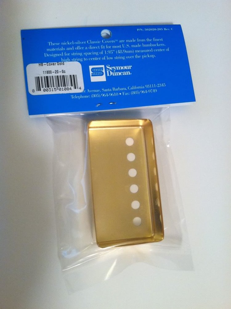 Seymour duncan classic cover gold humbucker pickup cover