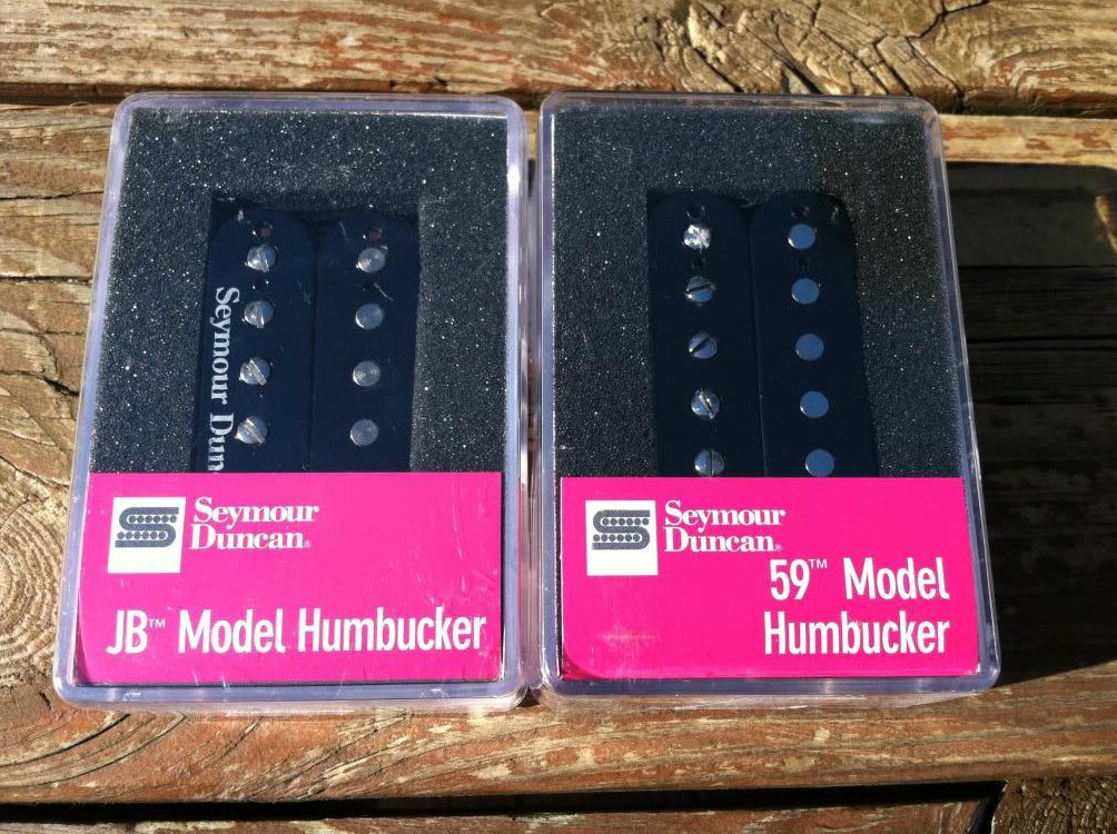 Image 0 of Seymour Duncan SH-4 JB & SH-1n 59 Black Humbucker PICKUP SET Pickups Guitar