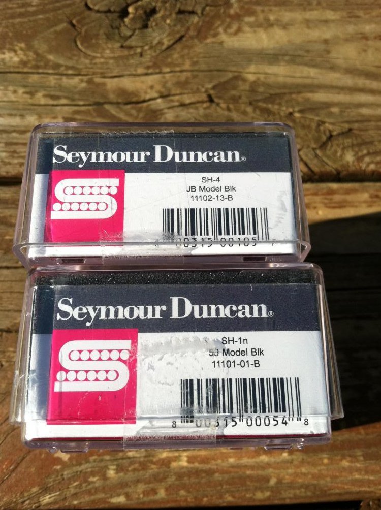 Image 2 of Seymour Duncan SH-4 JB & SH-1n 59 Black Humbucker PICKUP SET Pickups Guitar