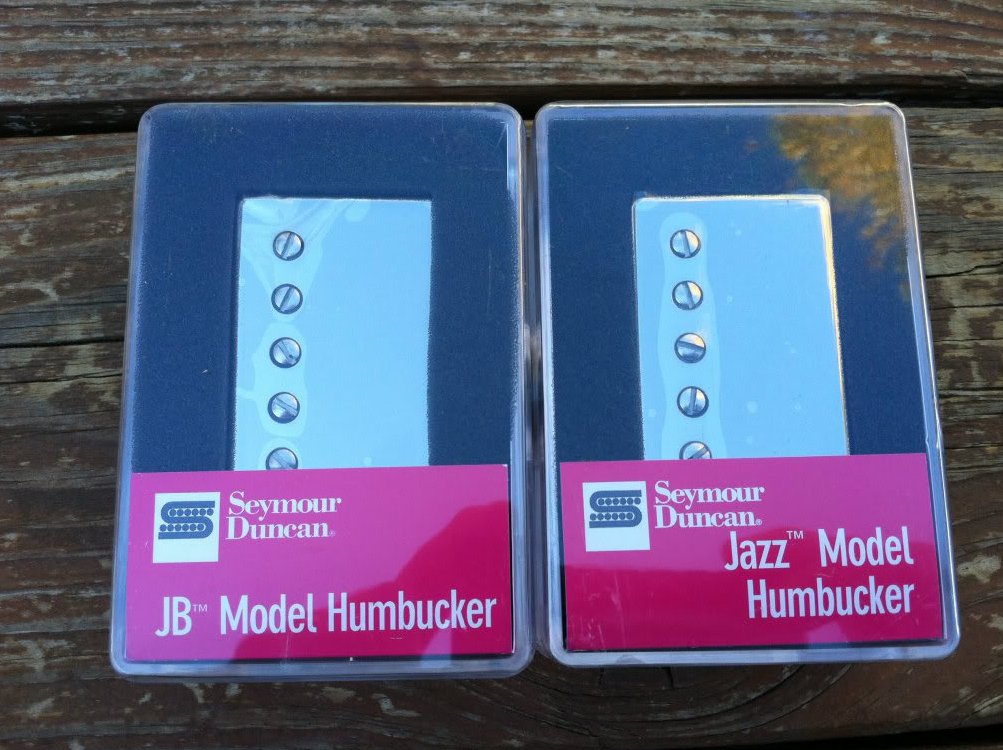 Image 3 of Seymour Duncan SH-4 JB & SH-2n Jazz Hot Rodded PICKUP SET Humbucker Nickel