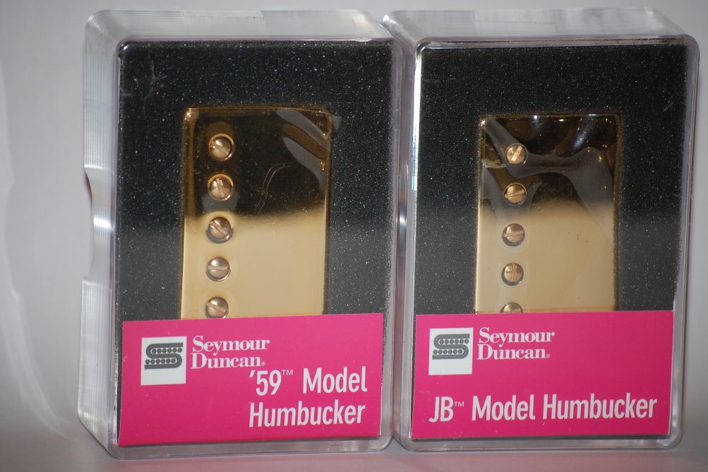 Image 0 of Seymour Duncan SH-4 JB & SH-1n 59 GOLD Humbucker Pickup Set Pickups Guitar