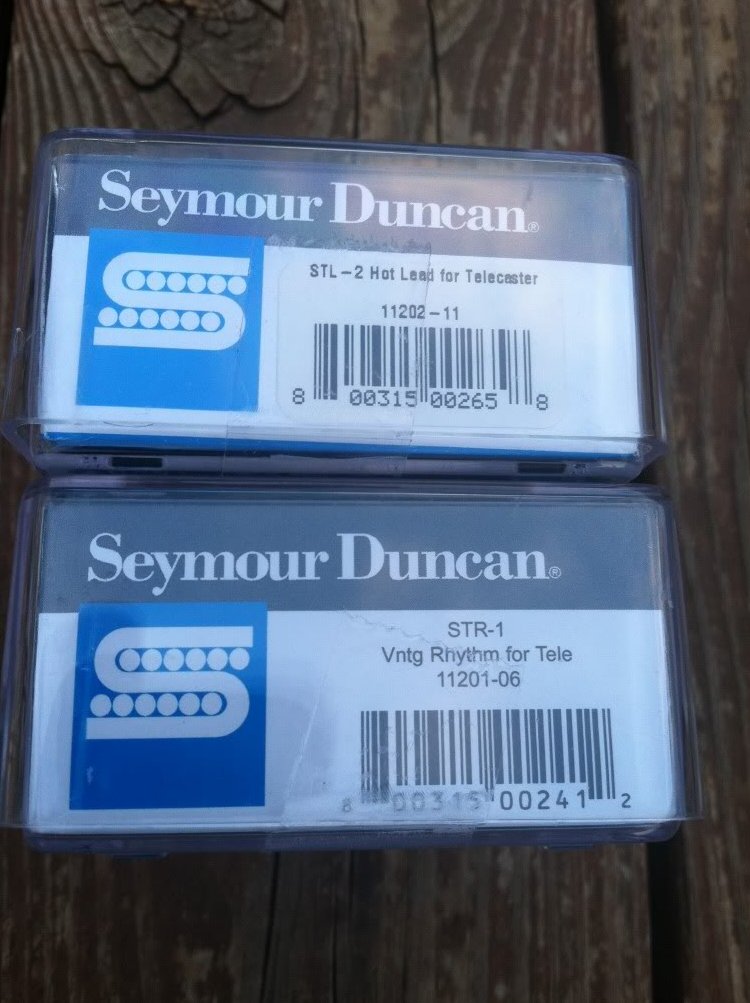 Image 2 of Seymour Duncan STL-2 Hot & STR-1 Vintage Tele PICKUP SET Fender Telecaster NEW