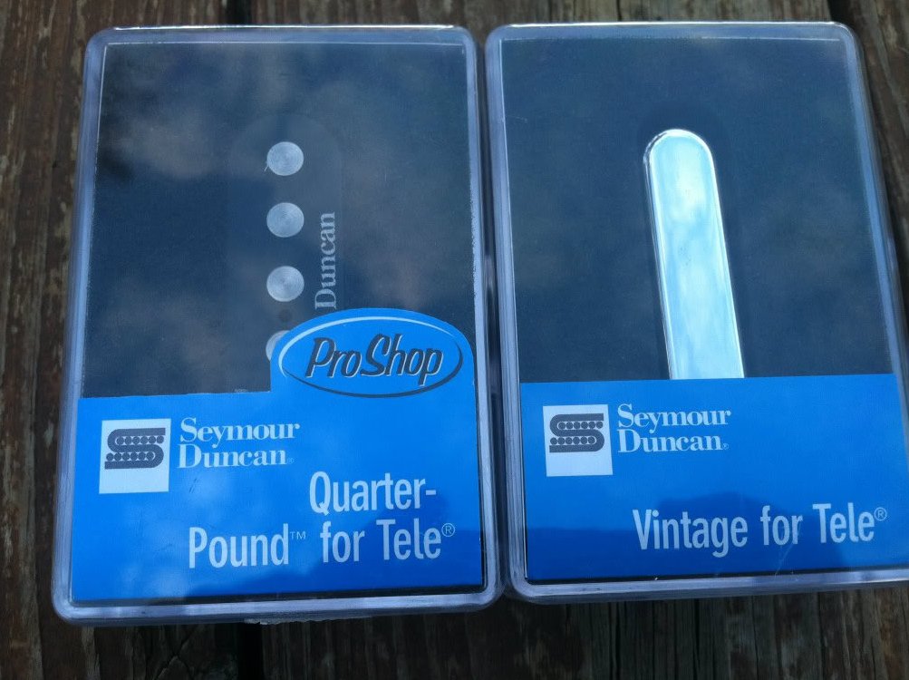 Image 0 of Seymour Duncan STL-3 Quarter Pound STR-1 Vintage Tele PICKUP SET Telecaster NEW