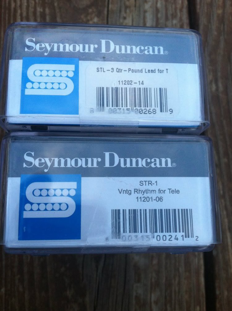 Image 2 of Seymour Duncan STL-3 Quarter Pound STR-1 Vintage Tele PICKUP SET Telecaster NEW