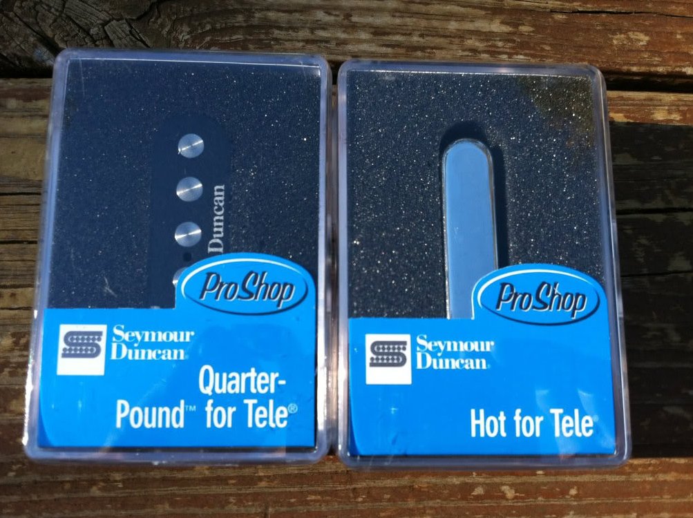 Seymour Duncan STL-3 Qtr Pound Bridge & STR-2 Hot Rythm Neck Tele Guitar Pickups
