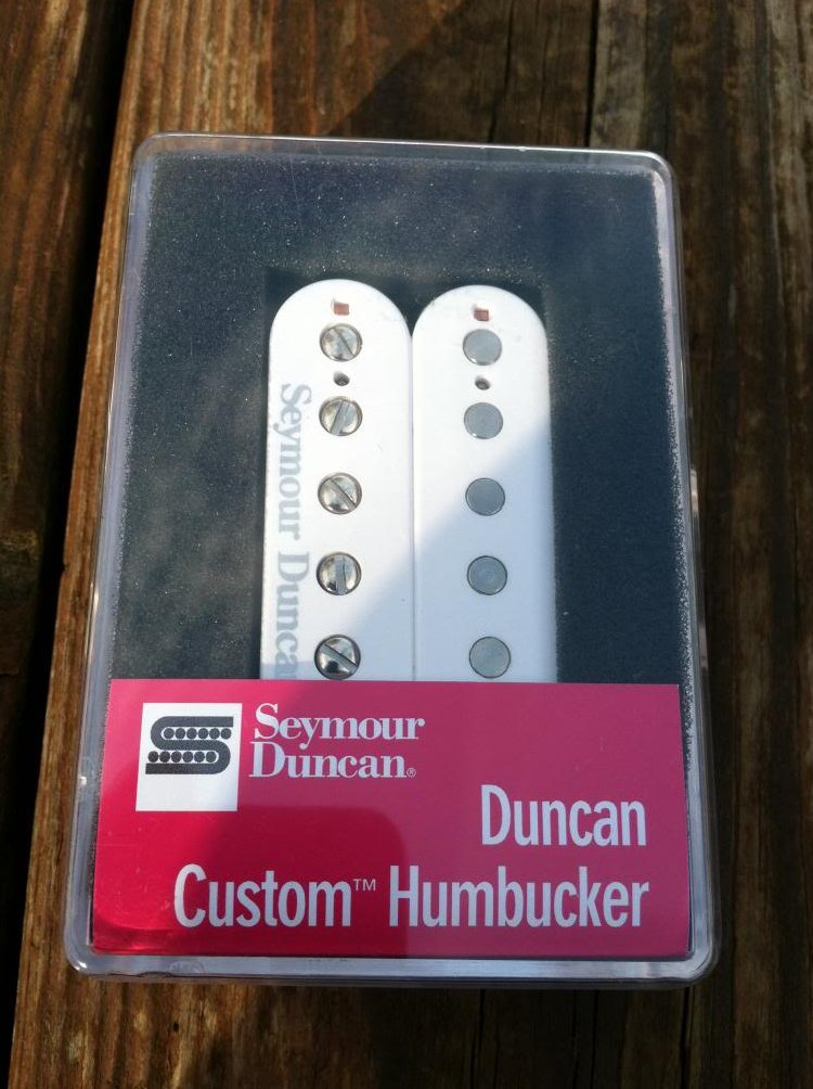 Image 0 of Seymour Duncan SH-5 Custom WHITE PAF Ceramic Humbucker Pickup - NEW