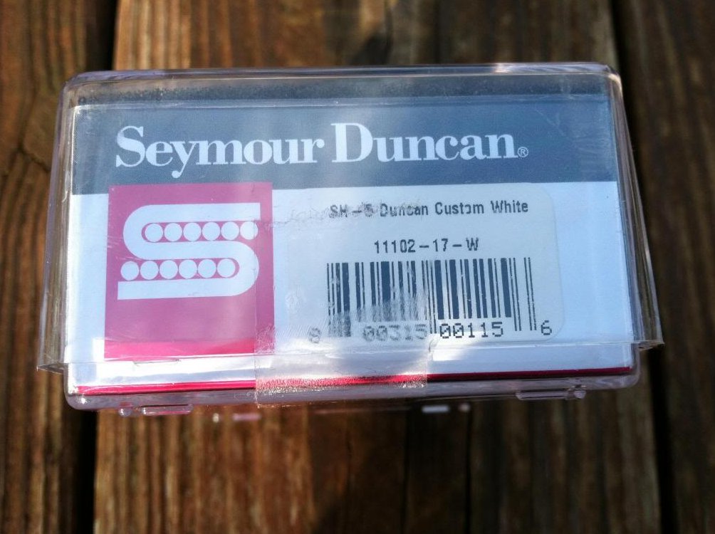 Image 2 of Seymour Duncan SH-5 Custom WHITE PAF Ceramic Humbucker Pickup - NEW