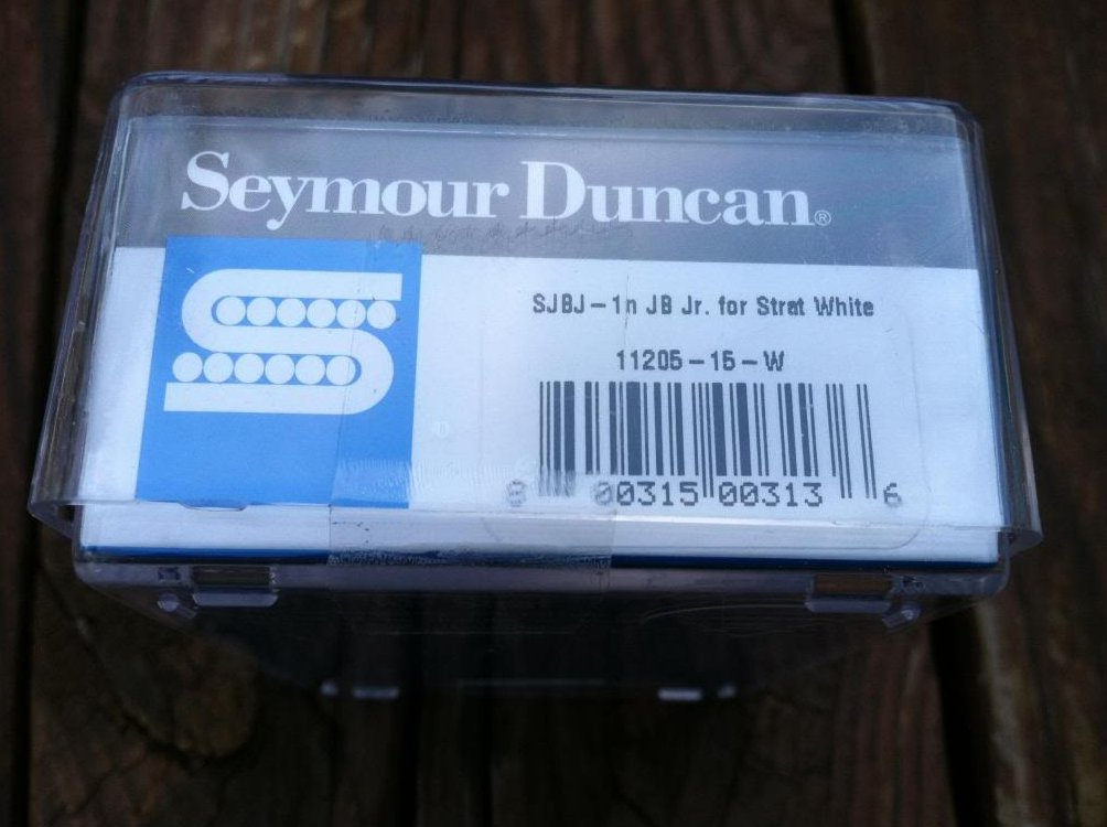 Image 2 of Seymour Duncan SJBJ-1 JB Jr Strat Pickup Middle/Neck WHITE Fender Stratocaster