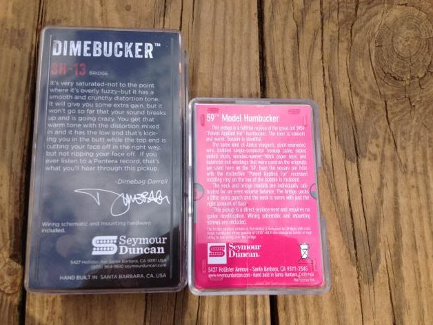 Image 1 of Seymour Duncan Dimebag Pickup Set SH-13 Dimebucker Bridge & SH-1 59 Neck BLACK