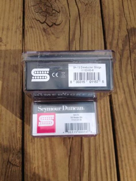 Image 2 of Seymour Duncan Dimebag Pickup Set SH-13 Dimebucker Bridge & SH-1 59 Neck BLACK