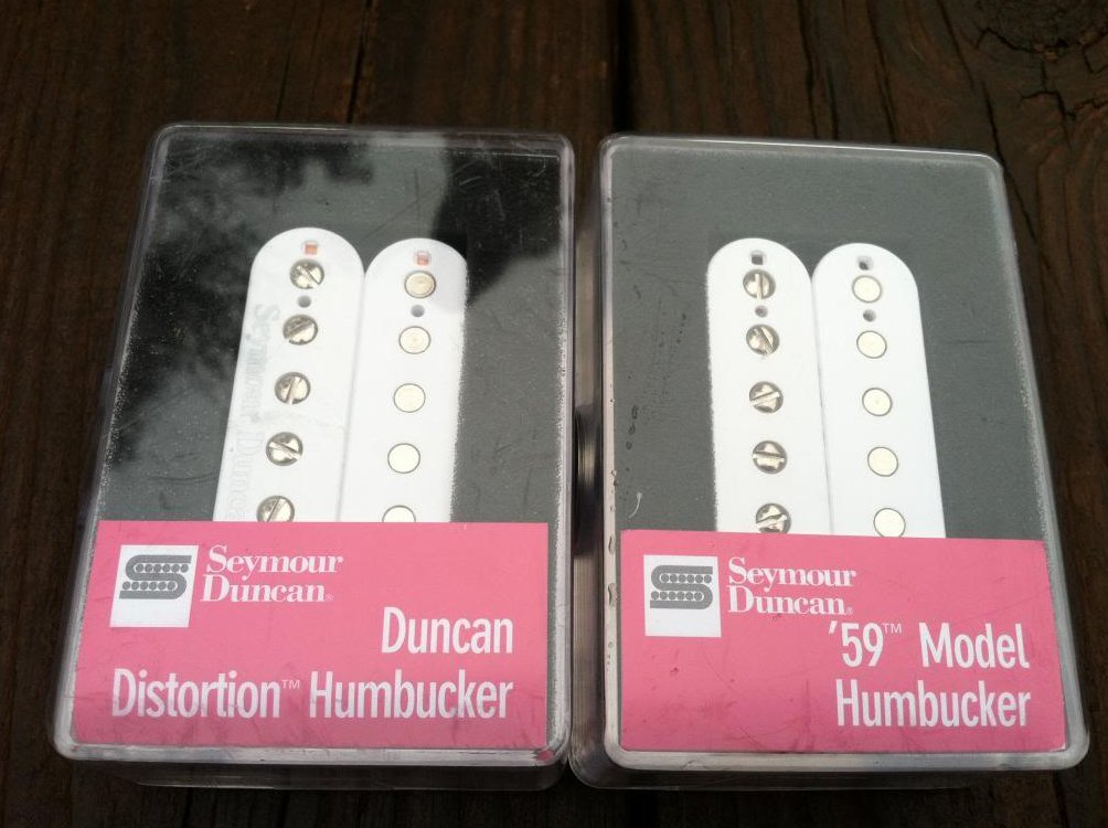 Seymour Duncan Distortion SH-6 Bridge & SH-1 59 Neck WHITE Humbucker Pickup Set