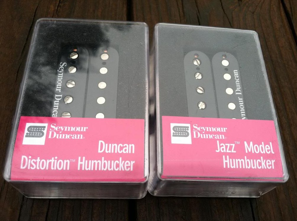 Seymour Duncan Distortion SH-6 Bridge SH-2 Jazz Neck Humbucker Pickup Set BLACK