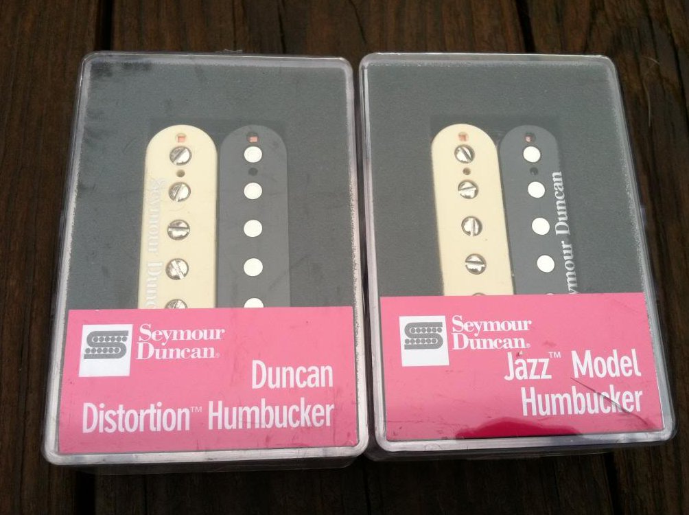 Image 3 of Seymour Duncan Distortion SH-6 Bridge SH-2 Jazz Neck Humbucker Pickup Set ZEBRA