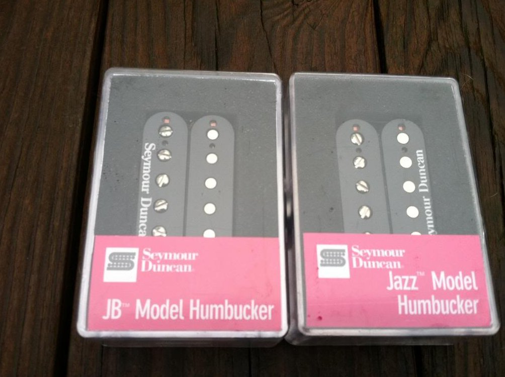 Seymour Duncan JB Jazz Hot Rodded PICKUP SET Humbucker SH-4 SH-2n BLACK - NEW