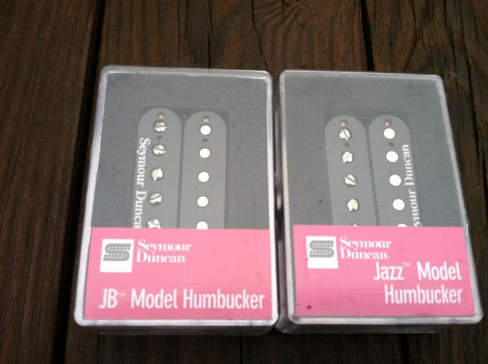 Image 0 of Seymour Duncan JB Jazz Hot Rodded PICKUP SET Humbucker SH-4 SH-2n BLACK - NEW