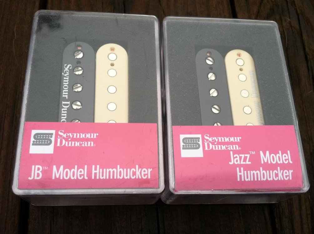 Seymour Duncan JB Jazz Hot Rodded PICKUP SET Humbucker SH-4 SH-2n REVERSE ZEBRA