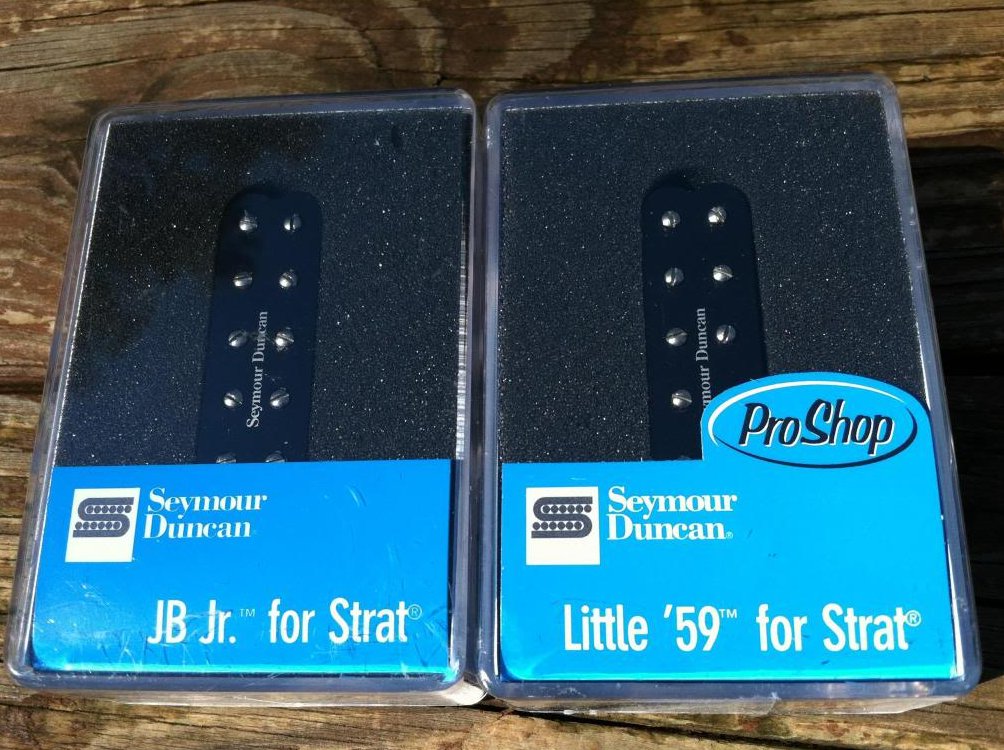 Seymour Duncan JB Jr & Little 59 Strat Pickup Set BLACK SJBJ-1b SL59-1n Fender