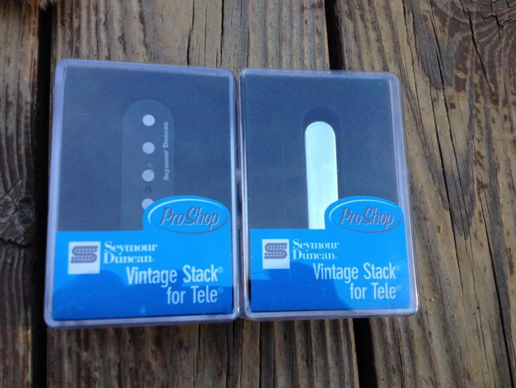 Image 0 of Seymour Duncan Vintage Stack Tele Pickup Set STK-T3B & STK-T1N Fender Telecaster