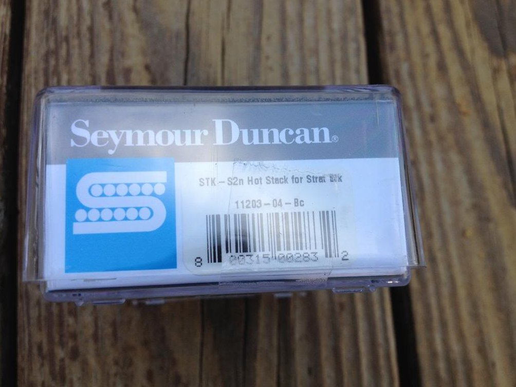 Image 2 of Seymour Duncan STK-S2n Hot Stack Strat Pickup Fender Stratocaster Neck Black NEW