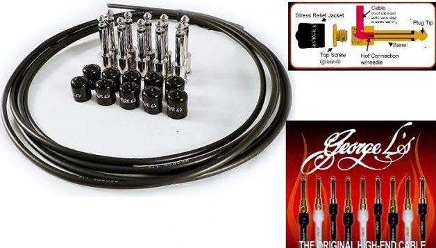 Image 0 of George L's PEDALBOARD 155 EFFECTS CABLE KIT - BLACK BRAND NEW AUTHORIZED DEALER