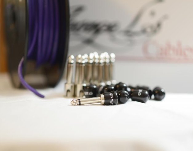 Image 0 of George L's 155 Pedalboard Effects Cable Kit LARGE .155 Purple / Nickel 15/14/14