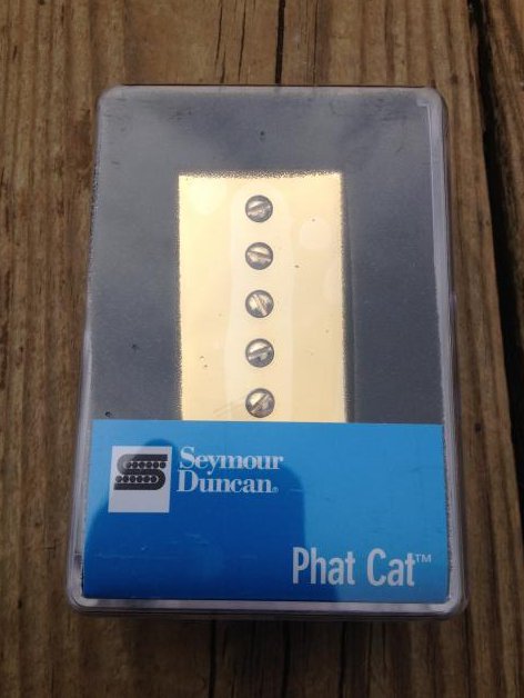 Image 0 of Seymour Duncan SPH-1N Phat Cat Neck Pickup P-90 fit for Humbucker GOLD NEW