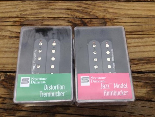 Image 0 of SEYMOUR DUNCAN Distortion Trembucker TB-6 & SH-2n Jazz black Set Bridge & Neck