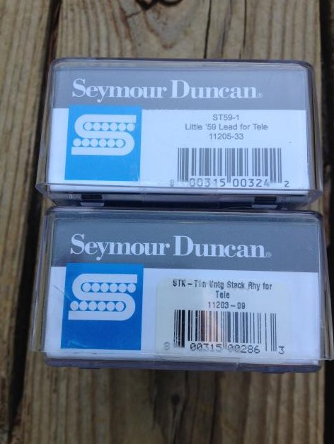 Image 2 of Seymour Duncan ST59-1B Little 59 Telecaster Humbucker / STK-T1N Stack Pickup Set