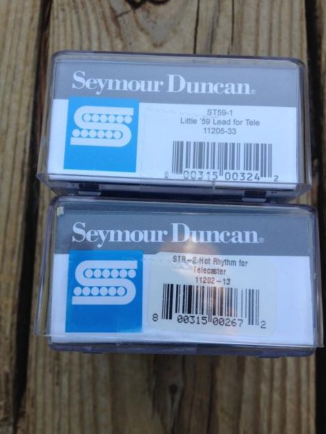 Image 2 of Seymour Duncan ST59-1B Little 59 Bridge Telecaster Humbucker / STR-2 Hot Neck