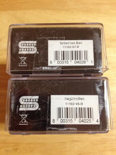 Image 2 of Seymour Duncan Nazgul & Sentient 6 String Guitar Humbucker Pickup Set BLACK