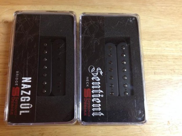 Seymour Duncan Nazgul & Sentient 7 String Set Uncovered Black Guitar Pickup Set