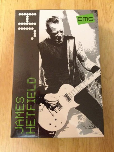 Image 2 of EMG JH James Hetfield Signature Guitar Pickup Set Active Black Chrome