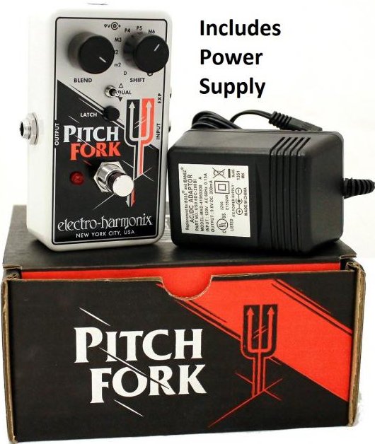 Electro Harmonix Pitch Fork Polyphonic Pitch Shifter Pedal with Power Supply