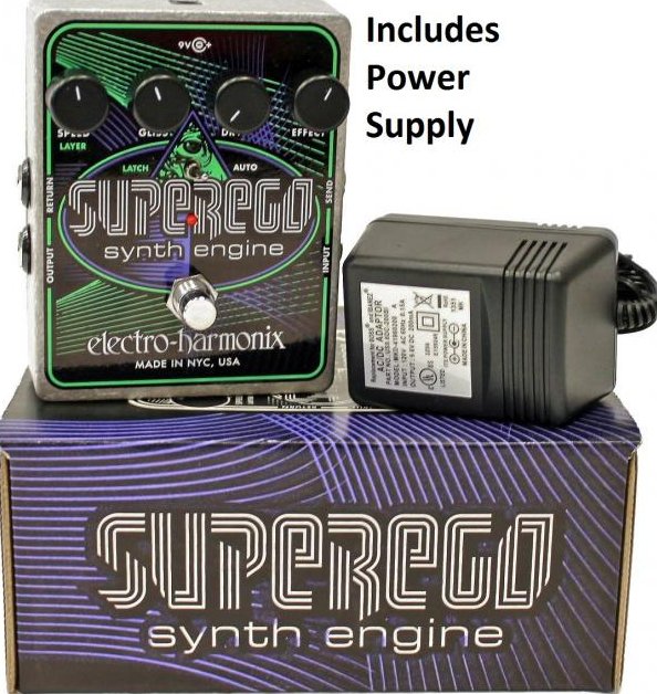 Image 0 of Electro Harmonix Superego Synth Engine Guitar Effect Pedal w/ Power Supply