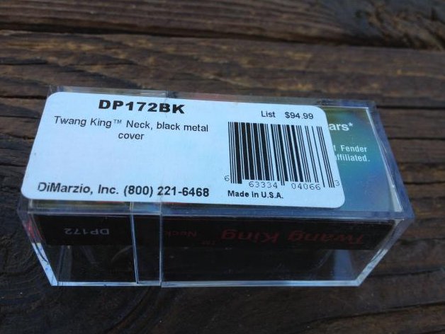 Image 1 of DiMarzio Twang King Tele Neck Pickup w/Black Cover DP 172 Telecaster DP172