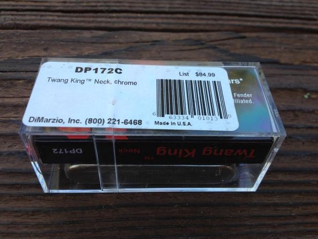 Image 1 of DiMarzio Twang King Tele Neck Pickup W/Chrome Cover DP 172 Telecaster DP172