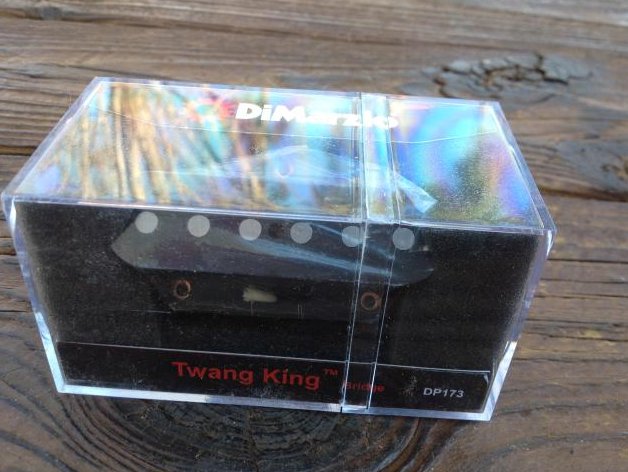 Image 0 of DiMarzio Twang King Tele Bridge Pickup Black Lead DP 173 Fender Telecaster DP173