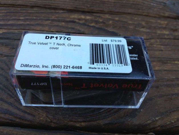 Image 1 of DiMarzio True Velvet T Telecaster Neck Rhythm Pickup DP177 Tele DP177 Chrome