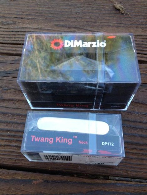 Image 0 of DiMarzio Twang King Tele Pickup Set w/ Gold Cover DP173 & DP172 Bridge & Neck