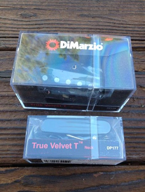 DiMarzio True Velvet T Tele Pickup Set w/ Black Cover DP178 & DP177 Telecaster